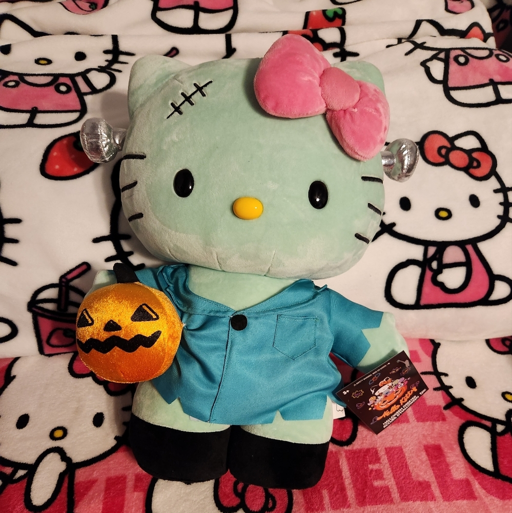 Hello Kitty Halloween Frankenstein Greeter